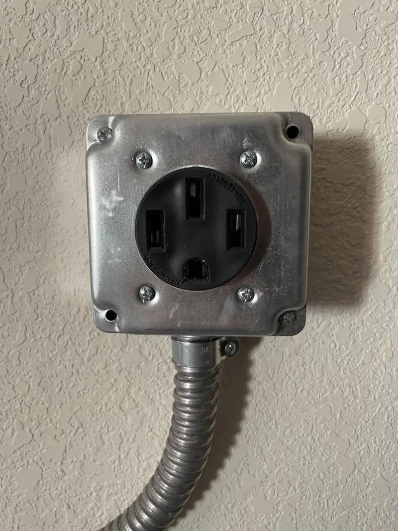 NEMA 14-50 outlet installed for Smart Home Electrical in Kennedy